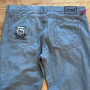 Coogi Jeans 44x35 Embroidered Baggy Wide Leg Hip-Hop Skater  Y2K